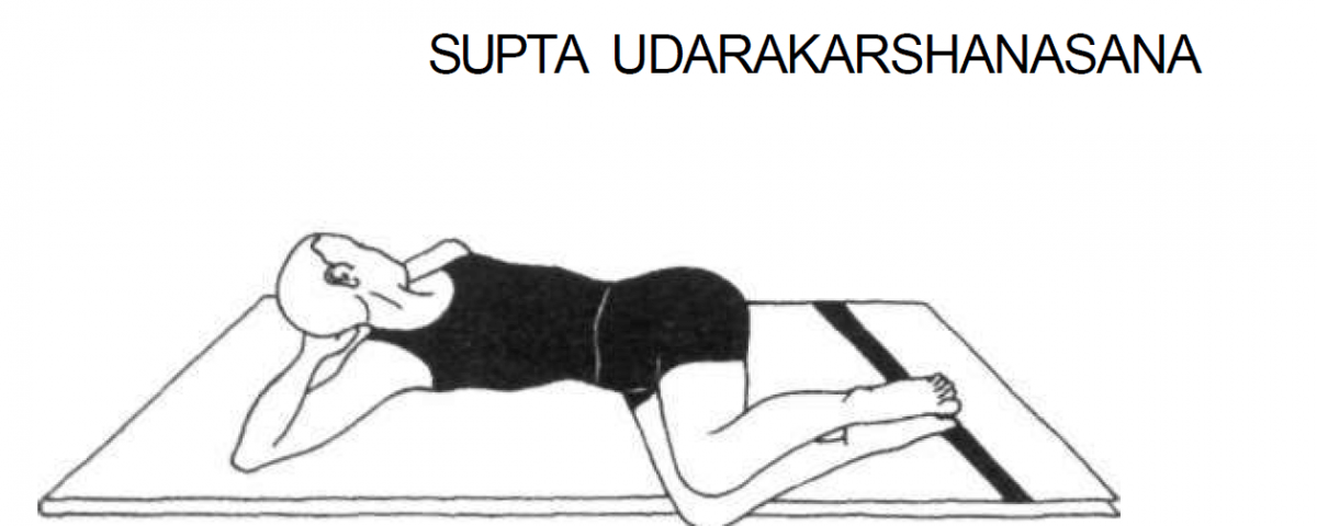 Supta Udarakarshasana Morning Stretching Program - Supta Udarakarshasana